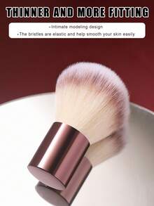 15/3Pcs Professional Makeup Brushes Set, Soft Synthetic Bristles, Rose‑Gold Metal Ferrule & Wooden Handles, Face And Eye Cosmetic Brushes For Blush, Foundation, Contour, Eyeshadow And Highlighter For Beginners - Multicolor - View 2