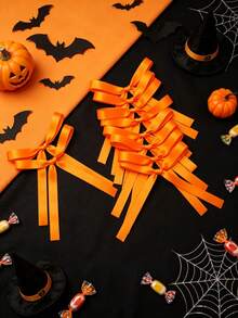 50/30PCS/5pcs Halloween Ribbon Bows For Flower Gift Wrapping, Balloons And Various Decorations, Handmade Sewing Accessories Bows, DIY Jewelry Hair Accessories - Ribbon Bow - View 23