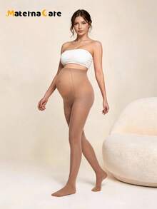 Materna Care 1雙孕婦緊身褲，休閒百搭，適合春秋穿著，日常必備 - 杏色 - 查看 4