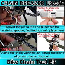 5-In-1 Chainring Removal Tool, Cassette Remover, Freewheel Chain Whip, Chainring Puller, Bicycle Chain Whip, Bicycle Crank Puller For Bicycle Freewheel - 5-in-1 Chain Breaker Tool - View 7