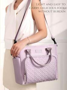 1個 21L大容量保溫便當包，防水便攜保溫袋，鋁箔便攜保溫便當盒，適合大學生、旅行野餐、戶外、學校、工作、露營、辦公用品，大學必需品，戶外冰袋 - 彩色 - 查看 7