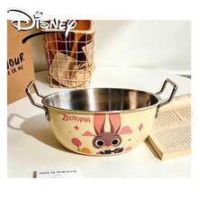 Disney Zootopia Cute Animal Print Stainless Steel Bowl, Stainless Steel Double Handle Dining Tableware - Multicolor - View 11