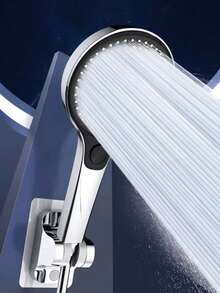 Shower Head Large Aperture High Pressure Boost Bathroom Shower Sprayer - Silver - View 4