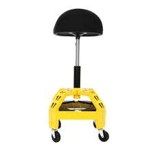 YUNRUX Taburete con ruedas ajustable Silla de taller ajustable para taller mecánico - A - Ver 8