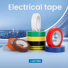 1 pieza Juego de cinta eléctrica multicolor de 10M autoadhesiva para oficina, manualidades y gestión de cables - Unitalla - Ver 1