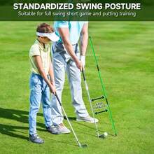 48-Inch Golf Alignment Sticks 2 Packs Collapsible Golf Practice Rods For Aiming, Putting,Golf Training Sticks With Clear Tube Case - A - View 4