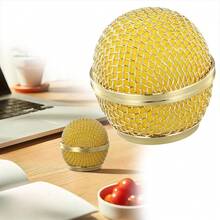 1pc Metal Steel Mesh Microphone Replacement Grille Grill Head Ball For SM58 Beta58 Wired Wireless Handheld Professional Party Mic Accessories - one-size - View 5
