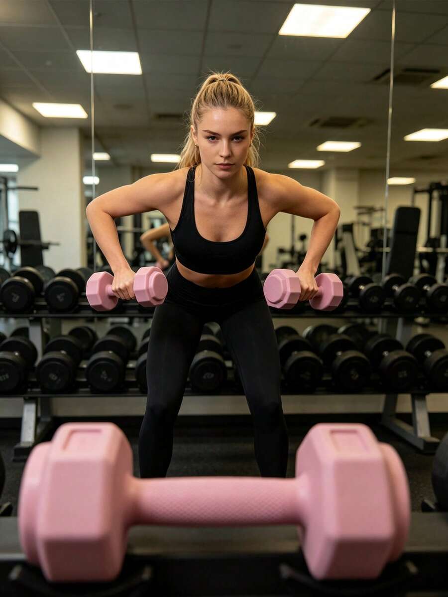 Dumbbell Set - 2pcs Handheld Dumbbells - Easy Grip - Unisex Arm Weights, Home Fitness Workout Equipment, Suitable For Strength Training - Multicolor - View 1
