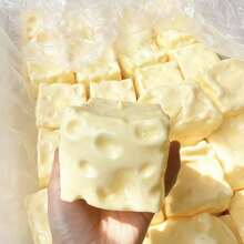 1 pieza Juguete antiestrés de queso, cubo de queso gigante, pelota antiestrés de juguete, juguete antiestrés con forma de queso, pelota apretable, sin rebote, juguete antiestrés para los dedos, juguete de queso para niños, juguete antiestrés crujiente, juguete antiestrés > Juguete apretable para niños - Multicolor - Ver 6