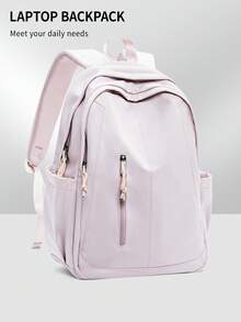 School Backpack Multi-Pocket Fashion Casual Daily Use Bag Minimalist Student Bookbag Laptop Bag Large Backpack Suitable For School Lightweight Backpack Suitable For Travel And Commuting Lightweight Backpack Suitable For School Summer Bag College Student Backpack Suitable For Back To School Weekend Overnight Bag Sailing Backpack Large Capacity Multi-Functional Outdoor Portable Fashion Casual Vacation Backpack Suitable For Camping, Vacation Essential Items Women's Men's Backpack Gift - Multicolor - View 3