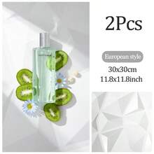 2pcs 3D Wavy Texture PVC Photography Backdrop, Ripple Design, Durable Photography Prop, Suitable For Product Photography And Studio Shooting - View 14