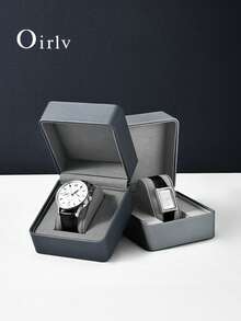 Oirlv Watch Gift Box PU Leather Watch Display Box Single Piece Packaging Portable Storage Jewelry Store Watch Pillow Accessory - Watch Box - View 3