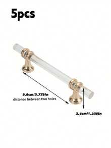 1pc Modern Transparent Handle, Luxury Plastic Handle, Cabinet Door Handle - Transparent Strip - View 15