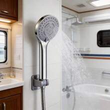 Shower Head Large Aperture High Pressure Boost Bathroom Shower Sprayer - Silver - View 10