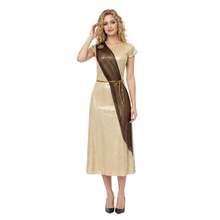 Adult Greek Goddess Role Playing Costume Ancient Greek Egyptian Queen Suitable For Halloween Carnival Party Set - Multicolor - View 6