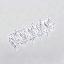 5-10pcs Acrylic Transparent Nail Display Stands, Fake Nail Practice Display Rack, Fixed Adhesive Strips Nail Art Accessories, Nail Salon Home Styling Design Tools - Multicolor - View 5