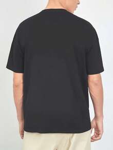 Men'S T-Shirt Connor Storie Collage Portrait Design Comfortable And Versatile Outdoor Casual Short Sleeve - 黑色 - 查看 2