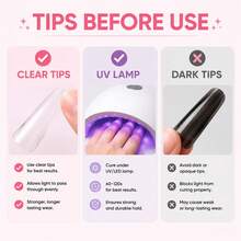 Beetles 2Pcs*20g Tipex Solid Nail Glue Gel, Soft Gel Tips Glue For Nail Extensions, Clear UV Nail Adhesive For Press On & False Nails, UV LED Lamp Required - 2Pcs*20g Tipex Soft Gel Nail Tips Glue - 查看 7
