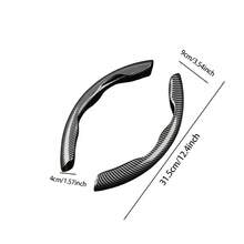 REMAX 2pcs Carbon Fiber Pattern Steering Wheel Cover, Sporty Short Patch Clip-On Design, Suitable For Standard Round Steering Wheels - Carbon Fiber Pattern Steering Wheel Cover - View 8