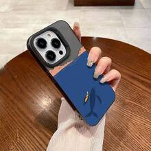 Funda de teléfono delgada y elegante con diseño láser llamativo y colores de contraste geniales – resistente al agua, a prueba de caídas y a prueba de arañazos. ¡Exactamente lo que necesitas si te gusta un look individual y llamativo! Compatible con Phone 7 y a partir de S21 Dolphin - Carcasa de TPU color plata transparente negra-2 - Ver 5