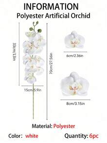 10/5/1支 人造蝴蝶蘭花莖，70cm/27.56in 逼真蝴蝶蘭花莖，裝飾絲綢蘭花；適用於客廳家居裝飾、情人節與母親節裝飾、女性禮物、婚禮裝飾、臥室裝飾、派對用品 - 多色 - 查看 11