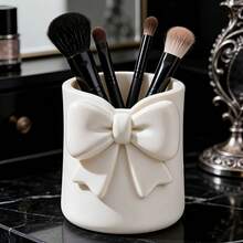 1pc Bow-Shaped Desktop Storage Holder, 3D Pen Holder, Makeup Brush Storage Rack, Lip Gloss And Eyebrow Pencil Makeup Brush Storage Box, Lipstick And Eyebrow Pencil Storage Box, Multi-Functional Desktop Storage, Novel Design - Style a - View 8