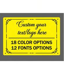 2D Flat - [Custom] Personalized Metal Decorative Plaque - Galvanized Steel Material, For Decoration, 30X20Cm Custom Material, Text And Slogan Wall Decor, Suitable For Installation On Walls, Rooms, Doors, Patios - Multicolor - View 13