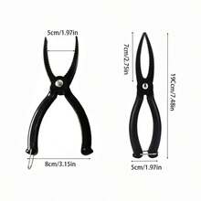 1 Piece Of Fishing Equipment, Fish Control Pliers, Fish Control Device, High-Strength Plastic, Light And Rust Resistant, Easy To Use, And Convenient To Clamp Fish Pliers - Black - View 3