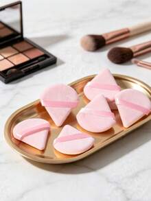 1pc/5pcs Triangle Makeup Sponge, Exfoliating Facial Sponge, Multi-Functional Makeup Tool, Travel And Home Essential, Beauty, Makeup Puffs, Sponge Set, Concealer Sponges, Makeup Beginners, Makeup Sponges, Sponges Help Perfect Liquid Application. - Multicolor - View 6