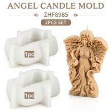 3D Angel Candle Silicone Mold Handmade Candle Making Mold Vintage Angel Girl Statue Candle Mold Winged Angel Sculpture Candle Mold For Wedding Home Decoration Gift - Angel Mold - View 13