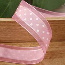 Polka Dot Tulle Ribbon DIY Bow Hair Accessories Clothing Bouquet Gift Cake Box Packaging Ribbon - Multicolor - View 16