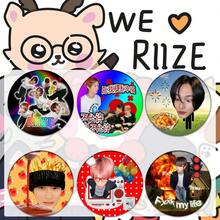 RII/Z/E Boy Band Brooch Badge Cute Niche Creative DIY Brooch Exquisite Packaging Decoration Gift 58mm - Multicolor - View 1
