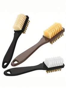1 Set Fabric Shoe Brush, 2-In-1 Suede/Leather Shoe Brush And Eraser Set, Suitable For Cleaning Household Shoes - Standard Model - View 2