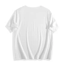 Men' Red Double Heart Print T-Shirt - Minimalist Round Neck Short Sleeve Casual Summer Top With Left Chest Suitable For Casual Attire - White - View 2