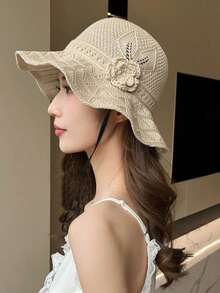 2026 Women's Foldable Straw Sun Hat - UPF 50+ Sun Protection, Summer Beach Essential, 4 Colors Available, Lightweight And Fashionable, Suitable For Outdoor, Park And Travel - Multicolor - View 10