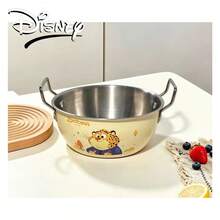 Disney Zootopia Cute Animal Print Stainless Steel Bowl, Stainless Steel Double Handle Dining Tableware - Multicolor - View 8