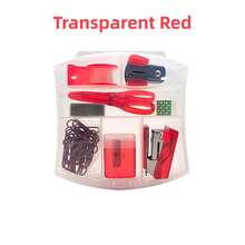 8 Pack Mini Office Supply Kit Portable Case With Scissors,Tape Dispenser Set, Punch,Pencil Sharpener, Mini Stapler With Staples And Staple Remover, For Students, Colleagues, Back-To-School Gift - Multi Colors - View 12