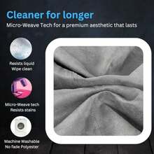 Funda para silla de puf Delmach para almacenar animales de peluche sin relleno para niños y adultos. Puf extra grande tipo nido de pájaro con espuma viscoelástica suave de pana de la mejor calidad - Multicolor - Ver 7