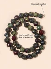 1 Strand 4/6/8/10mm Multicolor Natural Stone Beads Tourmaline Tiger Eye Agates Shell Loose Spacer Beads For Jewelry Making DIY Bracelets Accessories - Multicolor - View 28