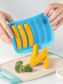 Silicone Sausage Mold With Lid, Non-Stick Sausage Making Mold, Food Storage Box, Multi-Functional Cartoon Cake Tool, Essential Sausage Set For Homemade Burgers And Hot Dogs, Party And BBQ Use - Multicolor - View 2