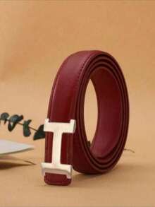 Luxury Silver H Buckle Belt - Sleek Fashion Belt For Suits & Jeans - Multicolor - View 4