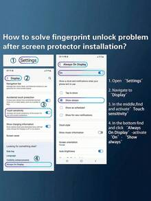 BOLLYMORE 3pcs Privacy Screen Protector Glass Compatible With Samsung Galaxy S21/S22/S23/S24/S25 Ultra, Fingerprint Unlock, Anti-Spy, Scratch Resistant, Shockproof, Waterproof - Black - View 9