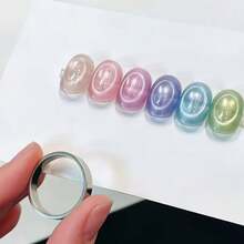 3Pcs Multi Function Shimmer Nail Styling Kit, For Heart Hollow Wide Light Nail Patterns - Multicolor - View 9