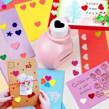 Paper Hole Puncher Cutter Tool Heart Shape 3/8 Inch 8mm For Paper Crafts Portable Suitable For Cardmaking For Scrapbooking For Journaling For Student For Nail Art Random Color - 3/8 Inch 8mm Heart Puncher - View 3