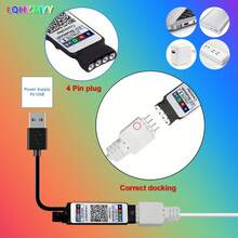 أضواء LED بطول 3.28 قدم/6.56 قدم/9.84 قدم/13.2 قدم/16.4 قدم، شريط أضواء نيون LED RGB متغير الألوان بجهد 5 فولت، شريط أضواء LED للغرفة، تحكم عن بعد بلوتوث ذكي ب- 24 مفتاح مع تطبيق الهاتف، غرفة النوم، غرفة المعيشة، حفلة عيد الميلاد المنزلية، سقف غرفة النوم - إضاءة ملونة (44 مفتاح تحكم عبر التطبيق) - مشاهدة 7
