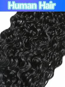 Burmese Curly Human Hair Bundles 18 20 22 Inch Raw Human Virgin Hair Weave Bundle Water Wave Ocean Spiral Curly Hair Extensions For Braiding - Natural Black - View 4
