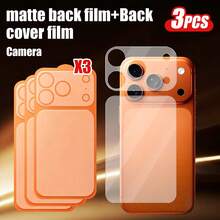 (3 Protectores de Lente Mate + 3 Películas Traseras Mate) 6-En-1, Adecuado para la Serie 17 Pro/17 Pro Max, Película Inferior Mate y Película Trasera Mate, Anti-Huellas, Tacto Suave, Fácil de Instalar, Protege la Cámara, Diseño Minimalista. - transparente - Ver 9