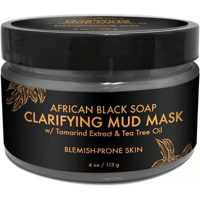 SheaMoisture African Black Soap Problem Skin Facial Mask, 4 Ounce Variant 1