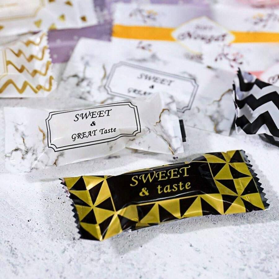 Assorted 5 Designs Nougat Candy Wrapper 1000 Counts 3.5 * 1.6 Inch A ...