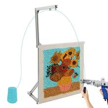 Tufting Frame 10-90cm Left/Right Adjustable For DIY Rug Mat Tapestry Hand Sewing - Default - View 3